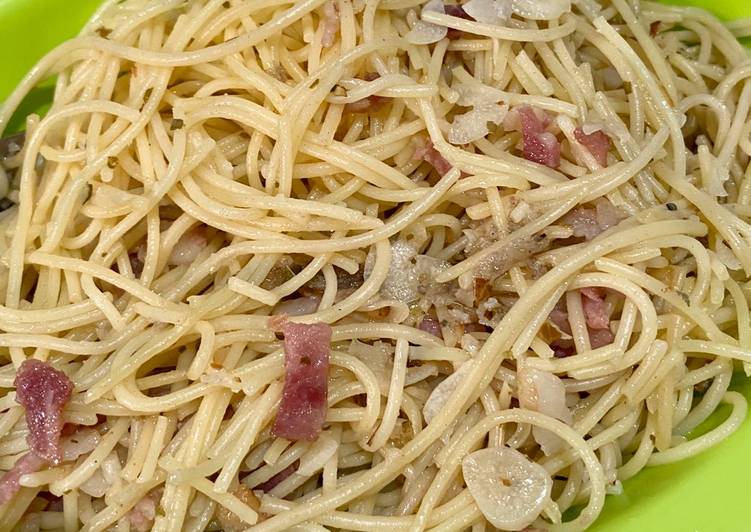 Bacon Spaghetti Aglio Olio