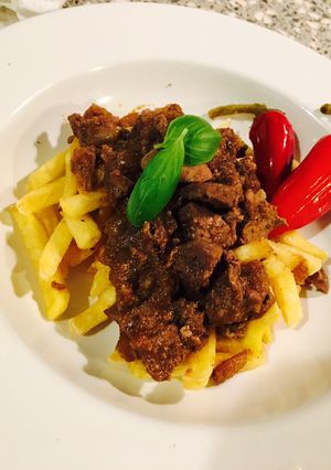 Hagymás csirkemáj recept fotója