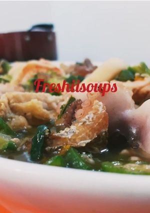 A picture of See food okra soup.