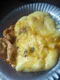 Polenta com molho de frango