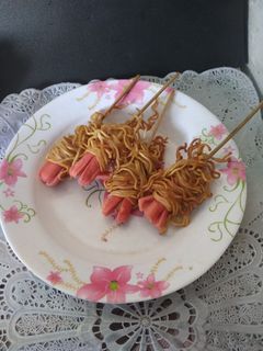 Foto resep Sate Sosis Gulung Mie