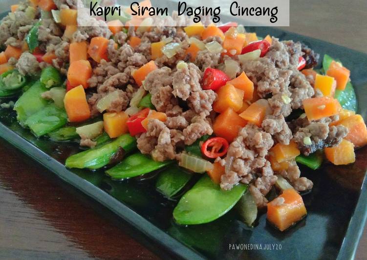 Kapri Siram Daging Cincang