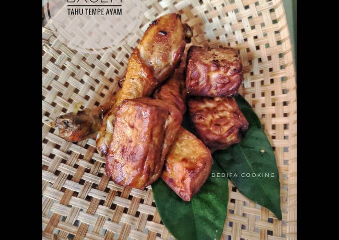 Resep 108. Bacem Tahu, Tempe &amp; Ayam, Lezat