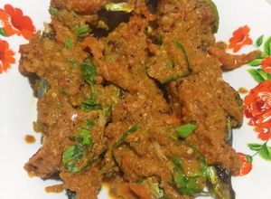 Foto resep Ikan basong(selayang) panggang bumbu sambal kerisik kelapa daun kemangi