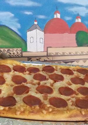 Una foto de Pizza de peperoni