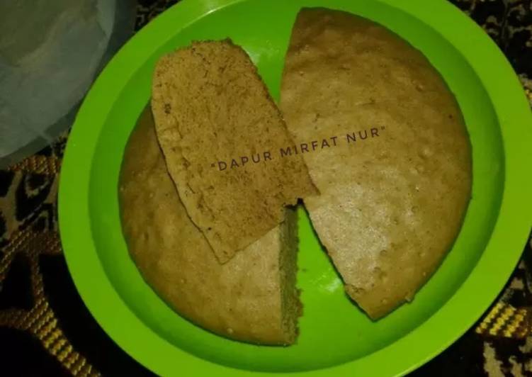 Proses meracik Bolu kukus kopi instan, Enak Banget