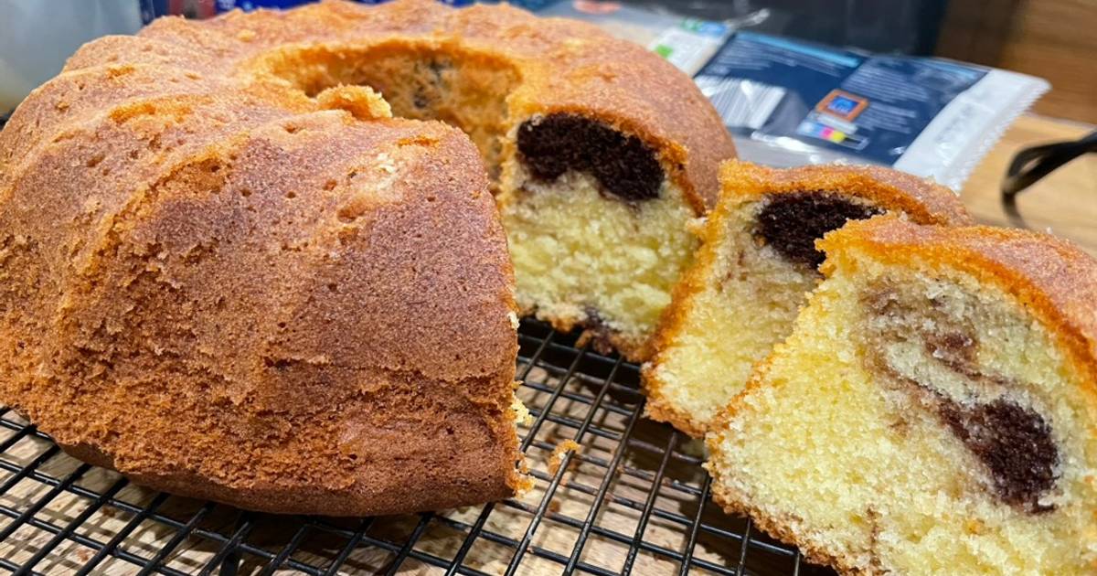 Resep Cake marmer praktis oleh Dapur Dini - Cookpad