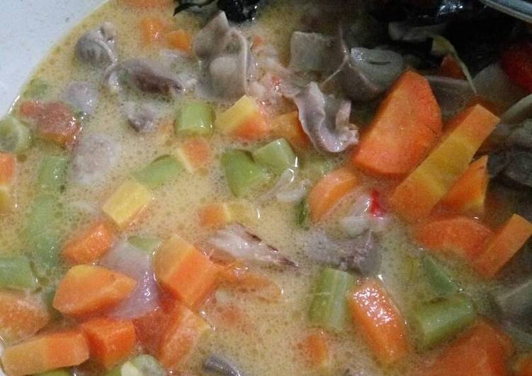 Resep Ati ampela kuah santan, Bikin Ngiler