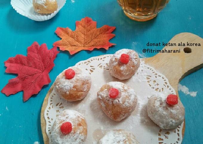 Resep Donat Ketan Ala Korea, Lezat