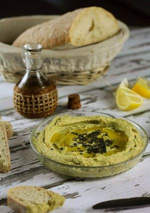 صورة لوصفة حمص الأفوكادو