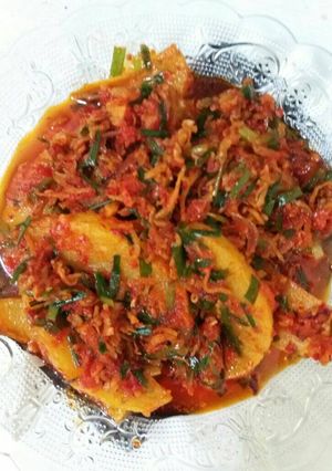 Foto resep Sambal kentang teri medan + kucai👌👌