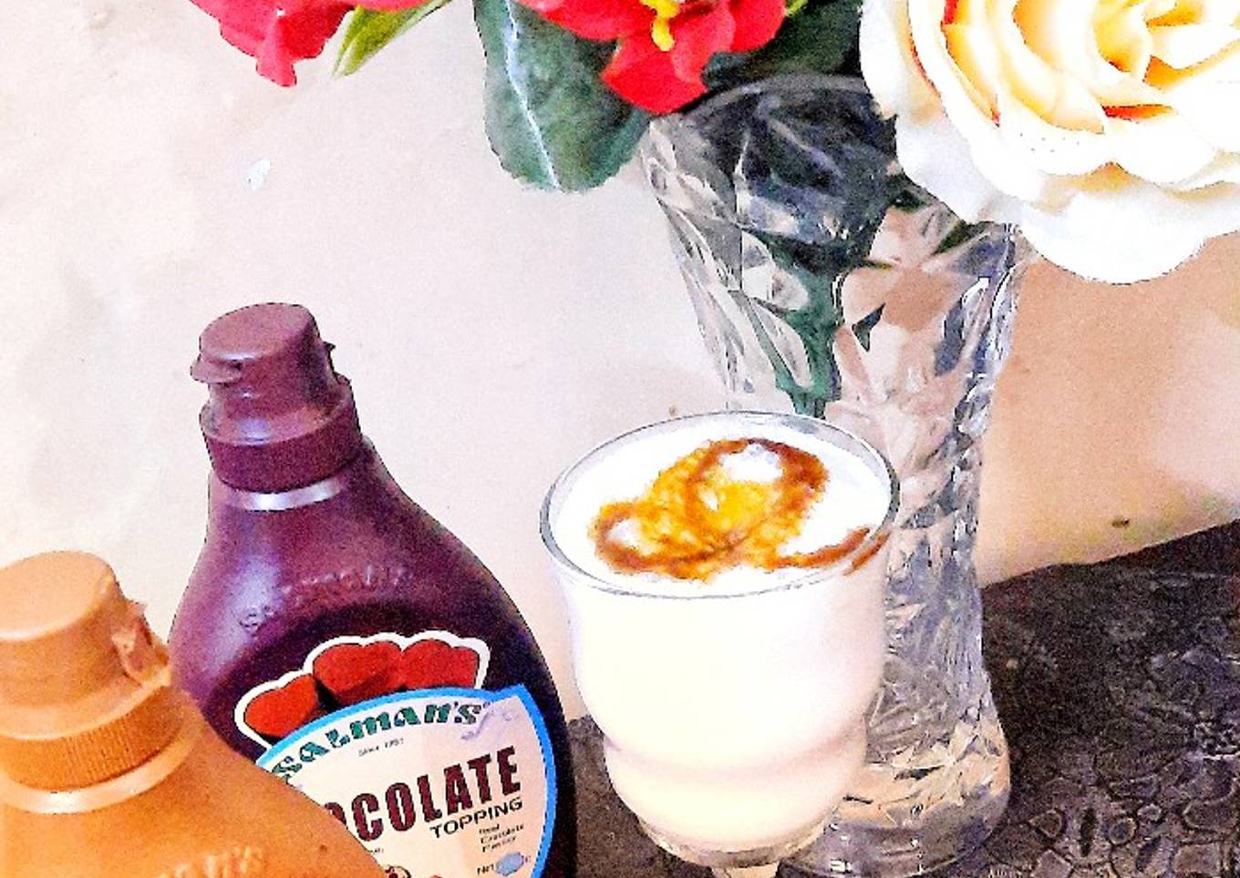 Banana caramel shake