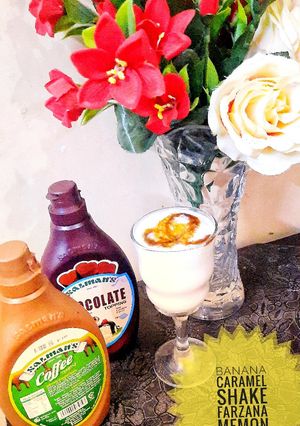 A picture of Banana caramel shake.