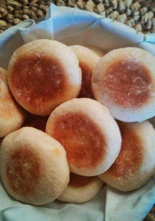 Una foto de Muffins ingleses saludables de harina de espelta
