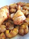 Fusi di pollo con patatine novelle