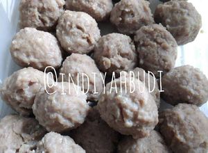 Foto resep Bakso daging tanpa blender/alat