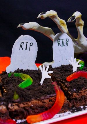 Una foto de Brownies de Halloween (Muerte chocolatosa)