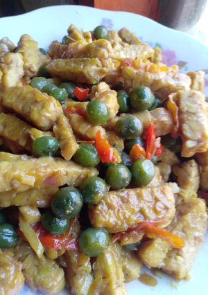 Foto resep Tempe leunca oseng pedas manis