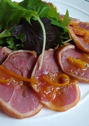 【涼拌料理】橙汁鴨肉捲 的食譜成品照片