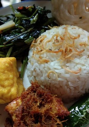 Foto resep Nasi liwet teri