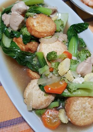 Foto resep Sapo Tahu Ayam 🍗🍲