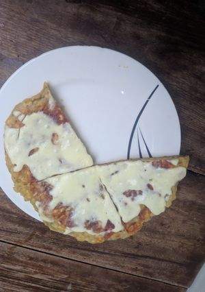 Una foto de Tortilla de plátano maduro
