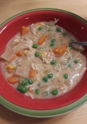 A picture of Creamy Chicken Stew - Slow Cooker.