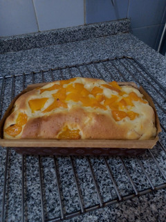 Una foto de Budín con durazno súper húmedo 🍑🍑🍑