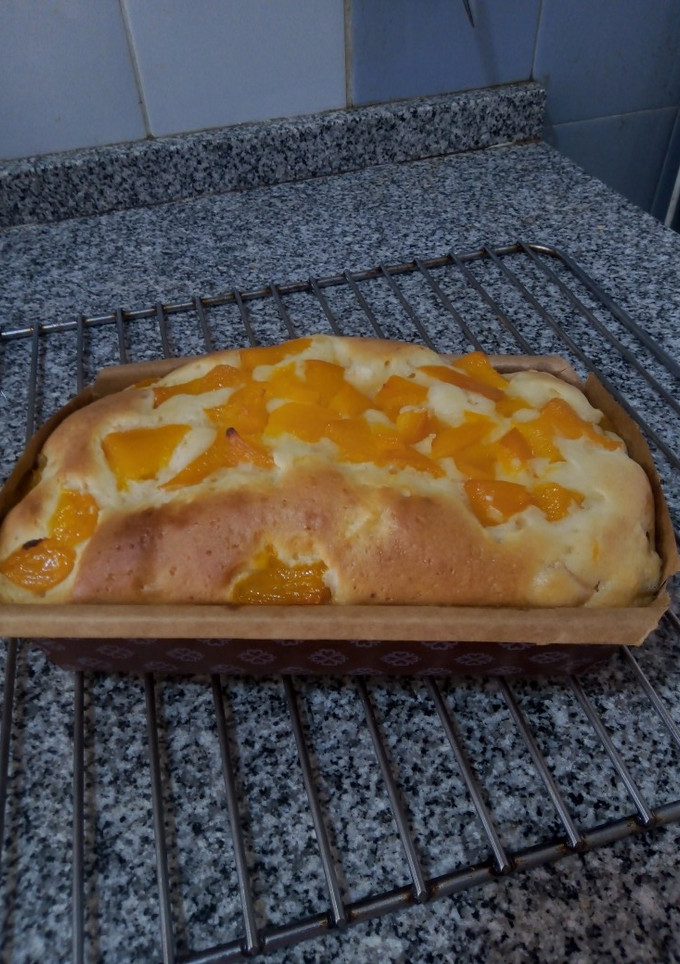 Una foto de Budín con durazno súper húmedo 🍑🍑🍑