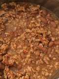 Carne molida en salsa con frijoles 2