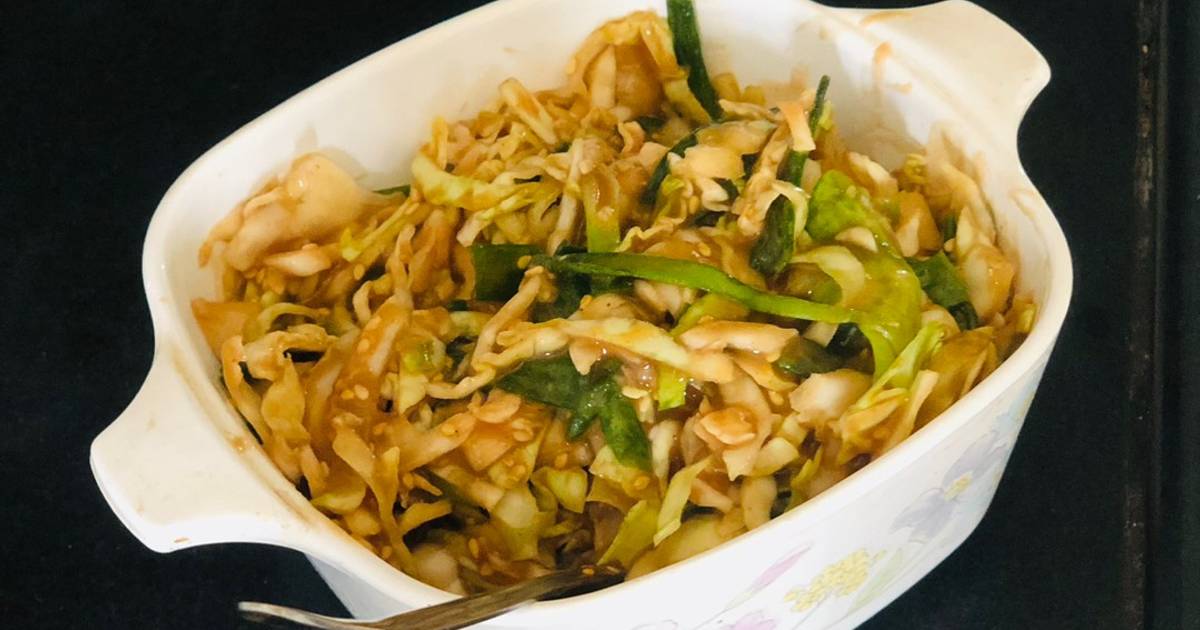 Kimchi salad (My veg version) Recipe by Vidyashree Cookpad