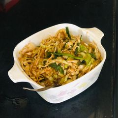 A picture of Kimchi salad (My veg version).