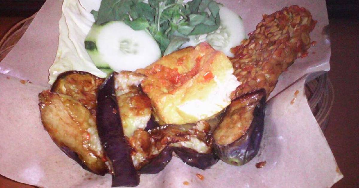 Resep Tahu Tempe Terong Penyet Oleh Risa Rachmawati Cookpad