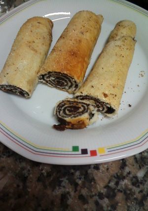 Una foto de Cocush o arrollado de chocolate