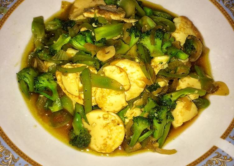 Resep Tumis Brokoli dan Tofu yang nikmat