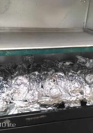 A picture of Plantain barbeque.