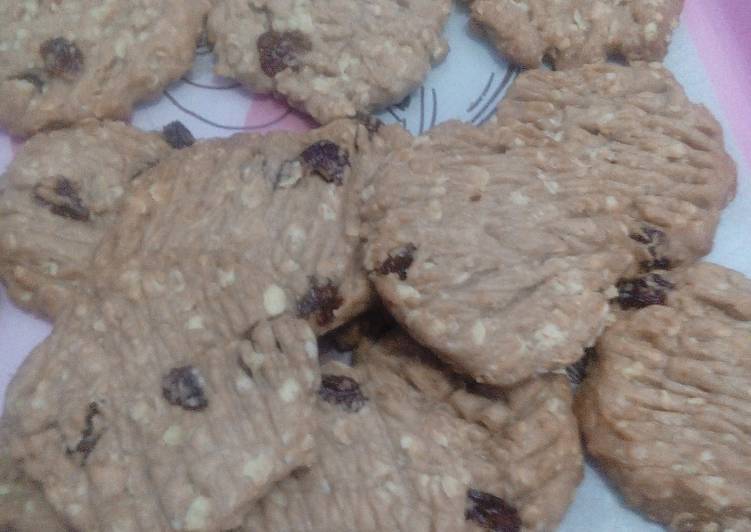 Rahasia Bikin Oatmeal cookies with raisin Anti Gagal