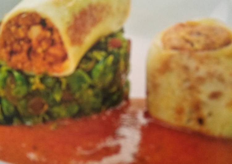 Recipe of Any-night-of-the-week Soya Paneer Roll