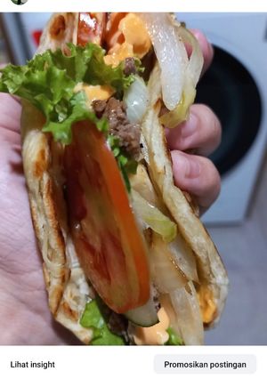 Foto resep Isian Roti Maryam ala² Burger