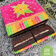 A picture of Brownies Batik Tepung Ketan.