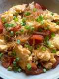 Stir-fried Tomatoes, Egg & Harusame