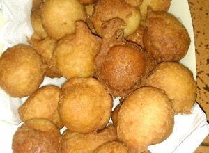 Una foto de Buñuelos de manzana