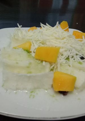 Foto resep Singland keju matcha mangga