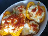 Tonhalas bulgurral töltött pritaminpaprika