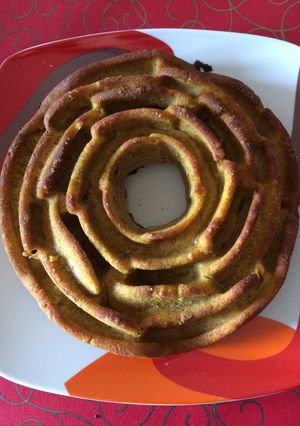 Una foto de Bizcocho light de calabaza y plátano