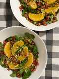 Ensalada con naranja y granada😊