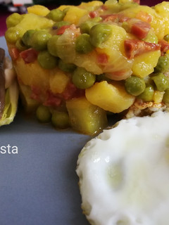 Una foto de Guisantes a la extremeña