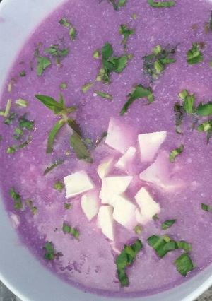 Hình của món Canh khoai mỡ chay.