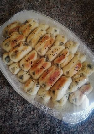 صورة لوصفة فطائر اللبنه والزيتون