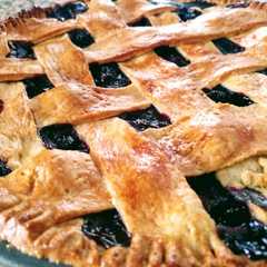 Una foto de Blueberry pie